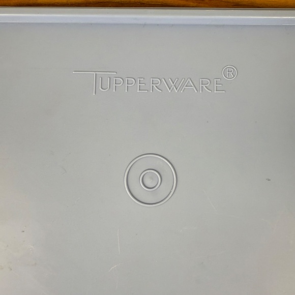 Vintage Tupperware Blue Lid Rectangular Storage Set | 2-Piece - Picture 7 of 8